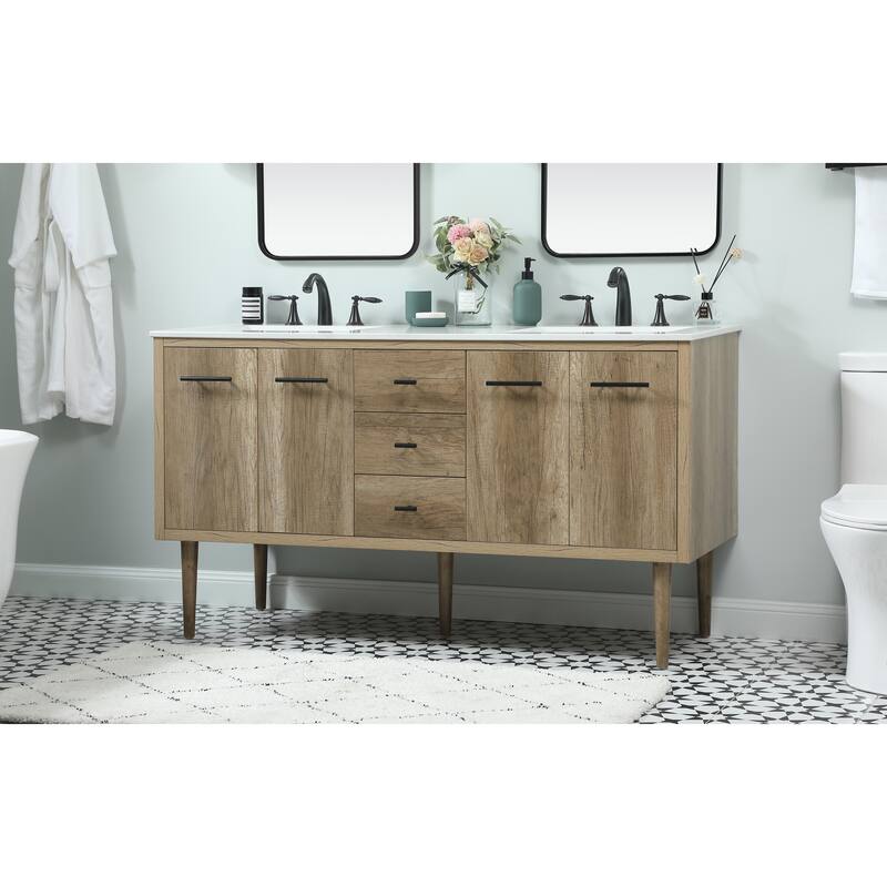 Fern 60 Inch Double Bathroom Vanity