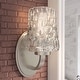 preview thumbnail 22 of 64, Acroma Modern Bathroom Vanity Light Art Glass Wall Sconce 1-light/Nickel