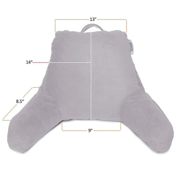 dimension image slide 44 of 62, Nestl Memory Foam Reading Pillow with Backrest, Arms and Pockets