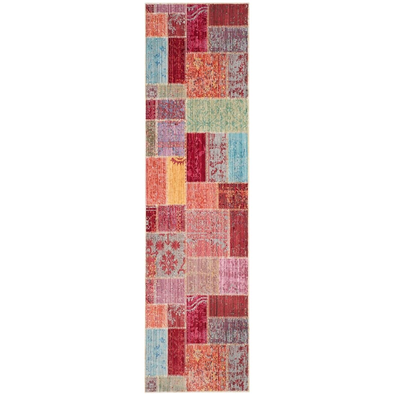 SAFAVIEH Valencia Alessja Distressed Vintage Boho Oriental Polyester Rug