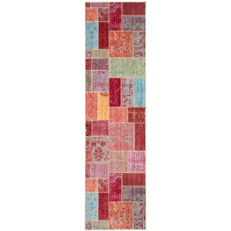 SAFAVIEH Valencia Leta Distressed Vintage Boho Oriental Polyester Rug