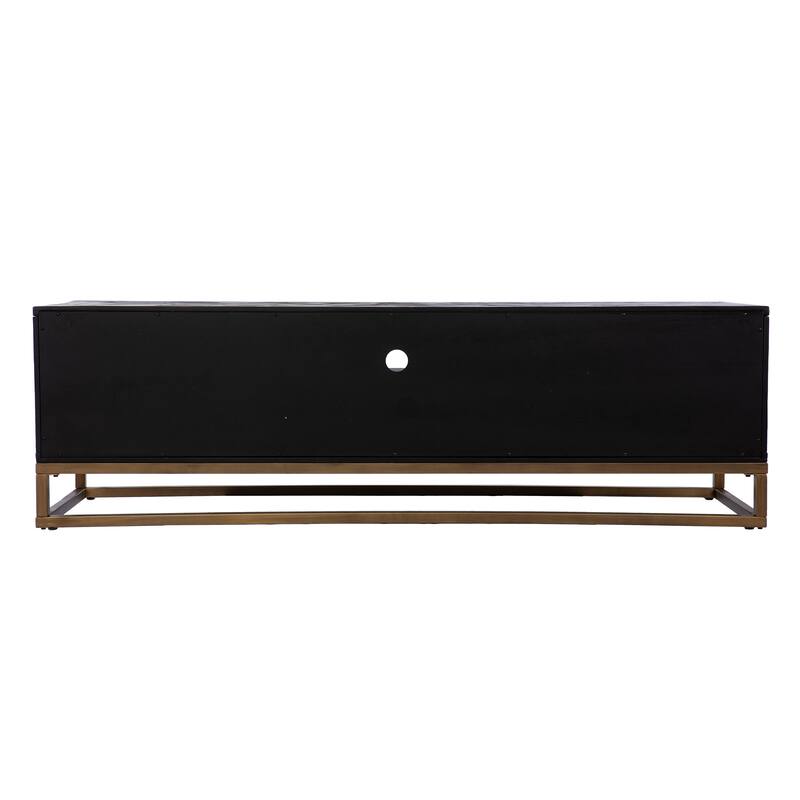 SEI Furniture Delgany Contemporary Black TV/Media Stand