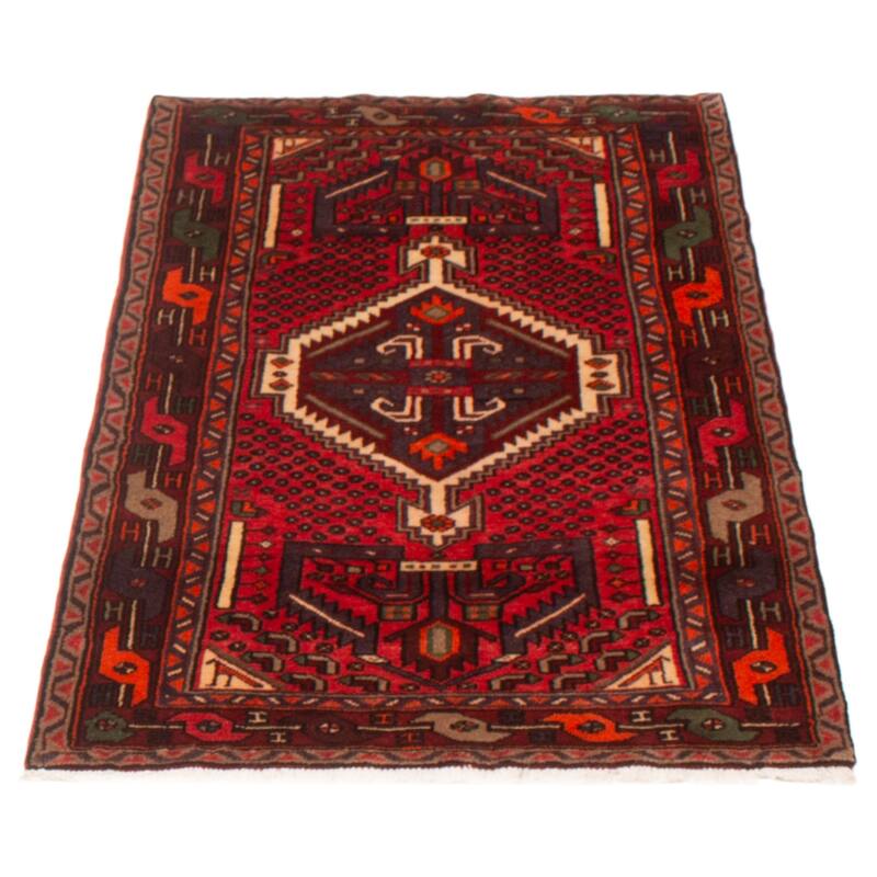 ECARPETGALLERY Hand-knotted Andelz Red Wool Rug - 3'5 x 5'4