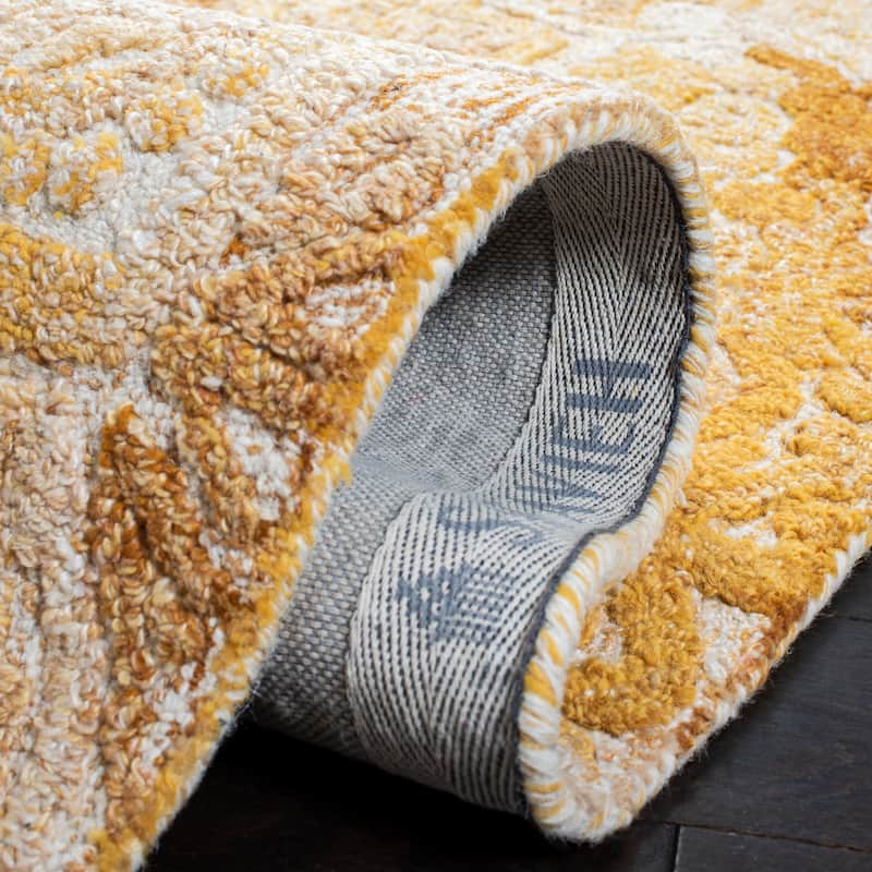 SAFAVIEH Handmade Marquee Genta Modern Medallion Wool Rug