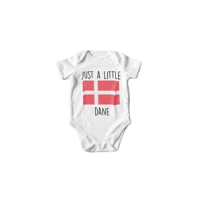 Denmark - Baby Boy Girl Clothes Infant Bodysuit Funny Cute Newborn - Blue - 0-3M