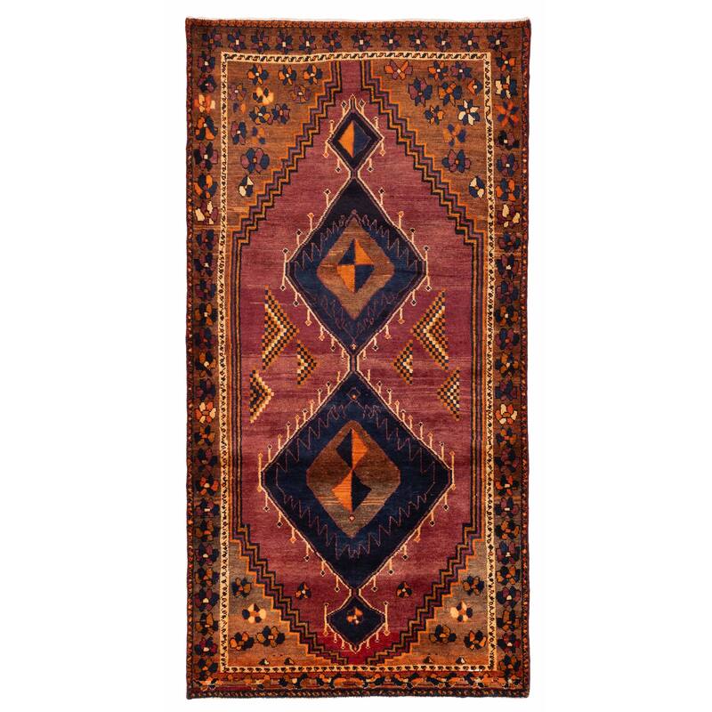 ECARPETGALLERY Hand-knotted Konya Anatolian Burgundy Wool Rug - 4'7 x 9'2