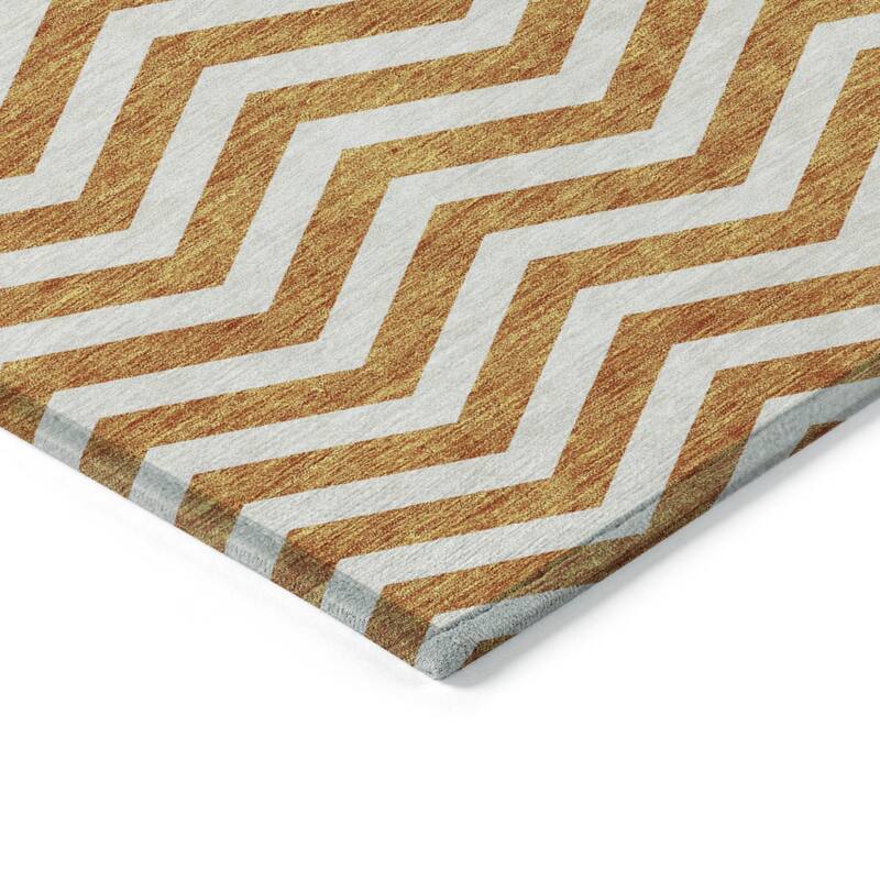 HomeRoots Chevron Transitional Rectangle Outdoor Rug