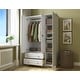 preview thumbnail 2 of 17, Palace Imports 100% Solid Wood Grand Wardrobe Armoire White