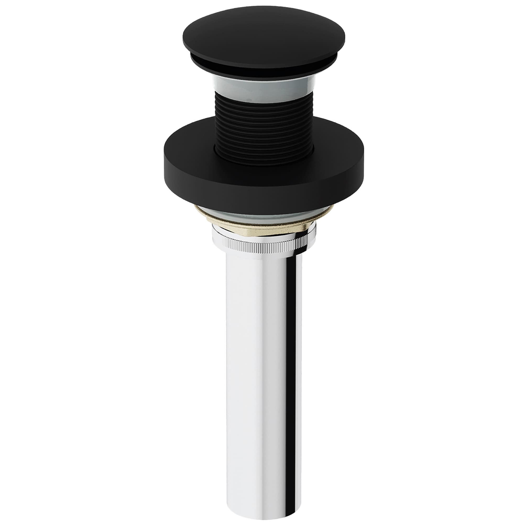 VIGO 1.75" W Vessel Bathroom Sink Pop-up Drain and Mounting Ring in Matte Black