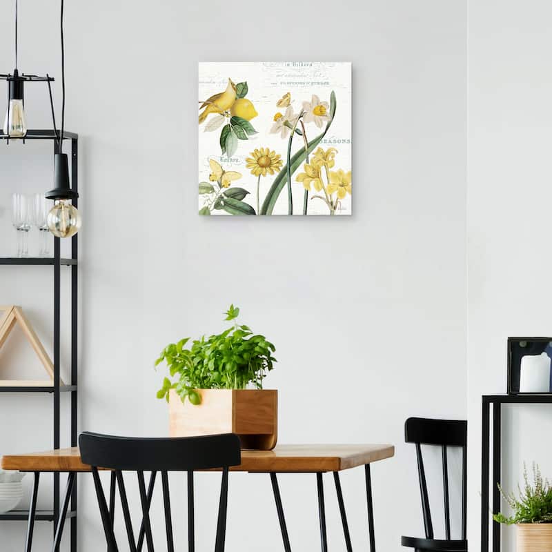 Citron Curiosities II by Katie Pertiet Canvas Art Print