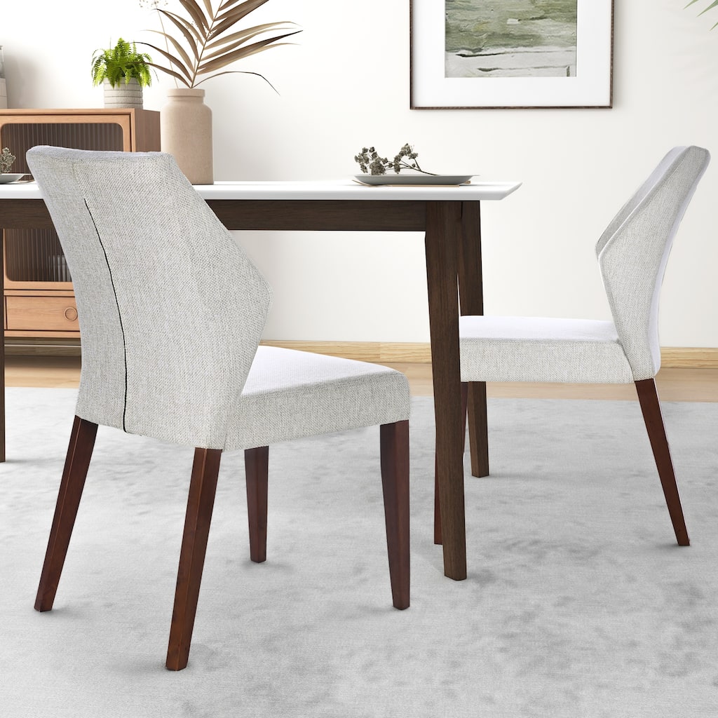 Nexus Solid Wood Modern Comfy Dining Chair (Set of 2)