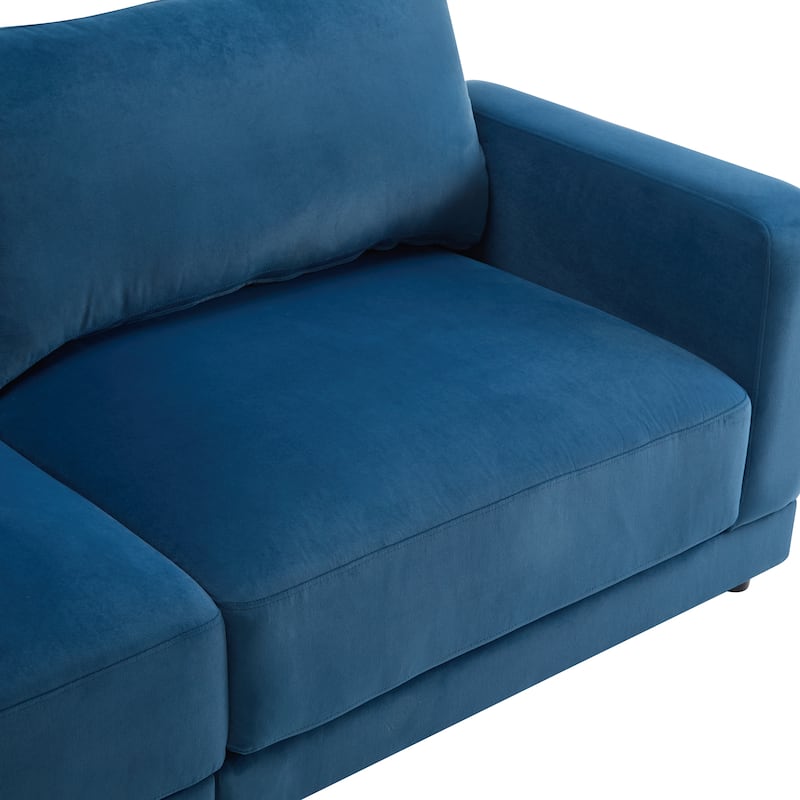 Christopher Knight Home - Grace 81" Modern Upholstery Sofa Loveseat with Square Arms