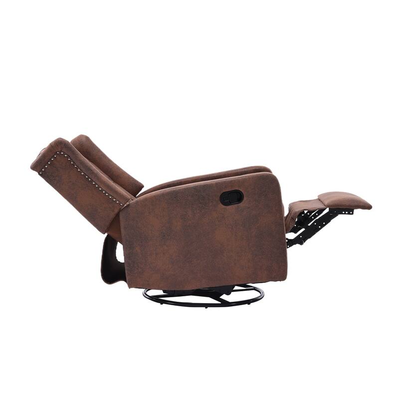 Swivel Glider Rocking Recliner Chair with 360° Rotation, Adjustable Recline and Ergonomic Design