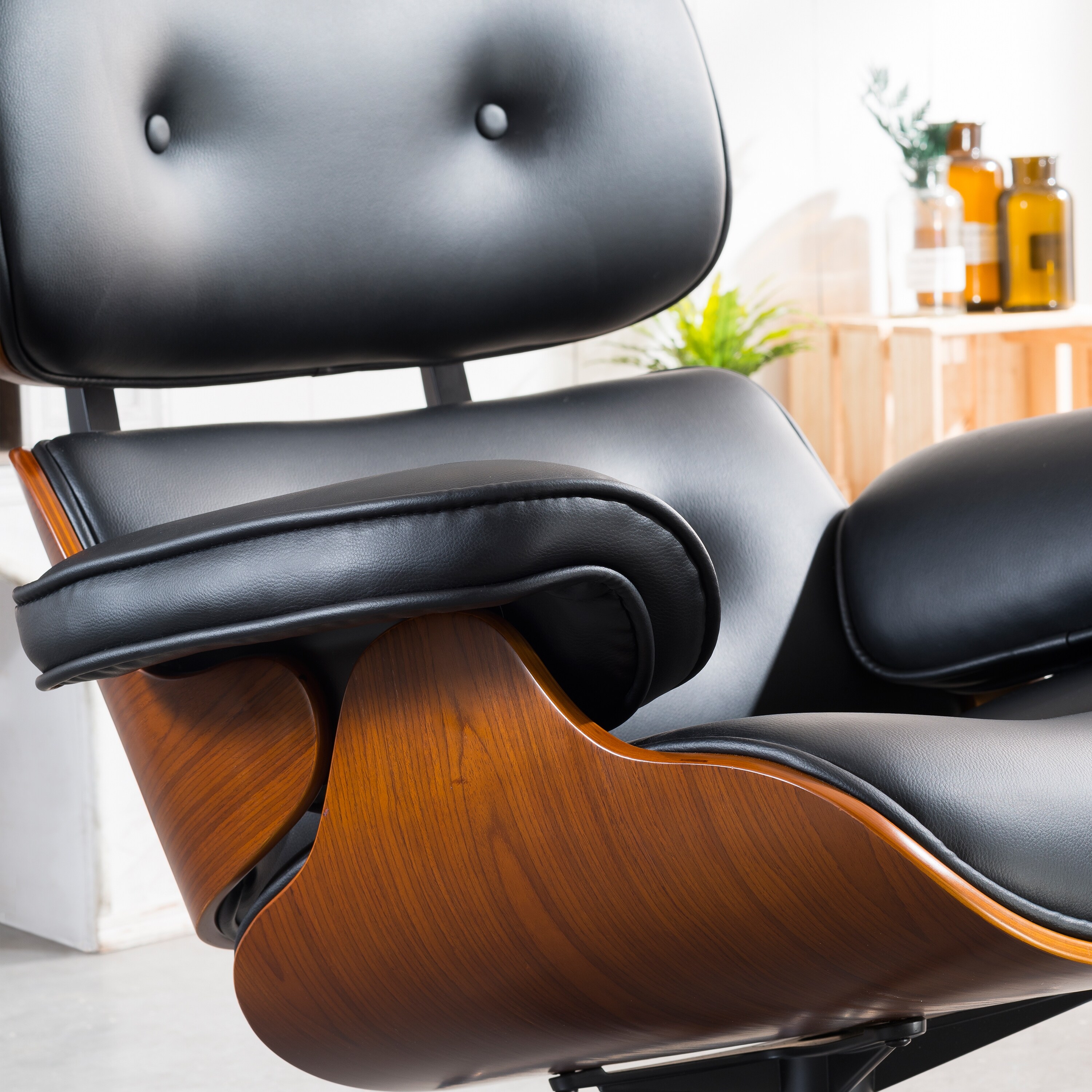 Latvia mid century lounge best sale chair