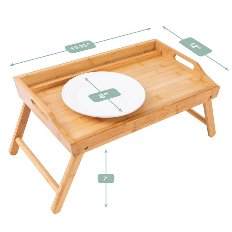 Rossie Home Medium Media Bed Tray with tablet and phone holder