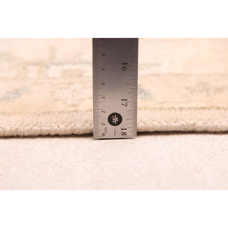 ECARPETGALLERY Hand-knotted Modern Oushak Beige Wool Rug - 7'11 x 9'11