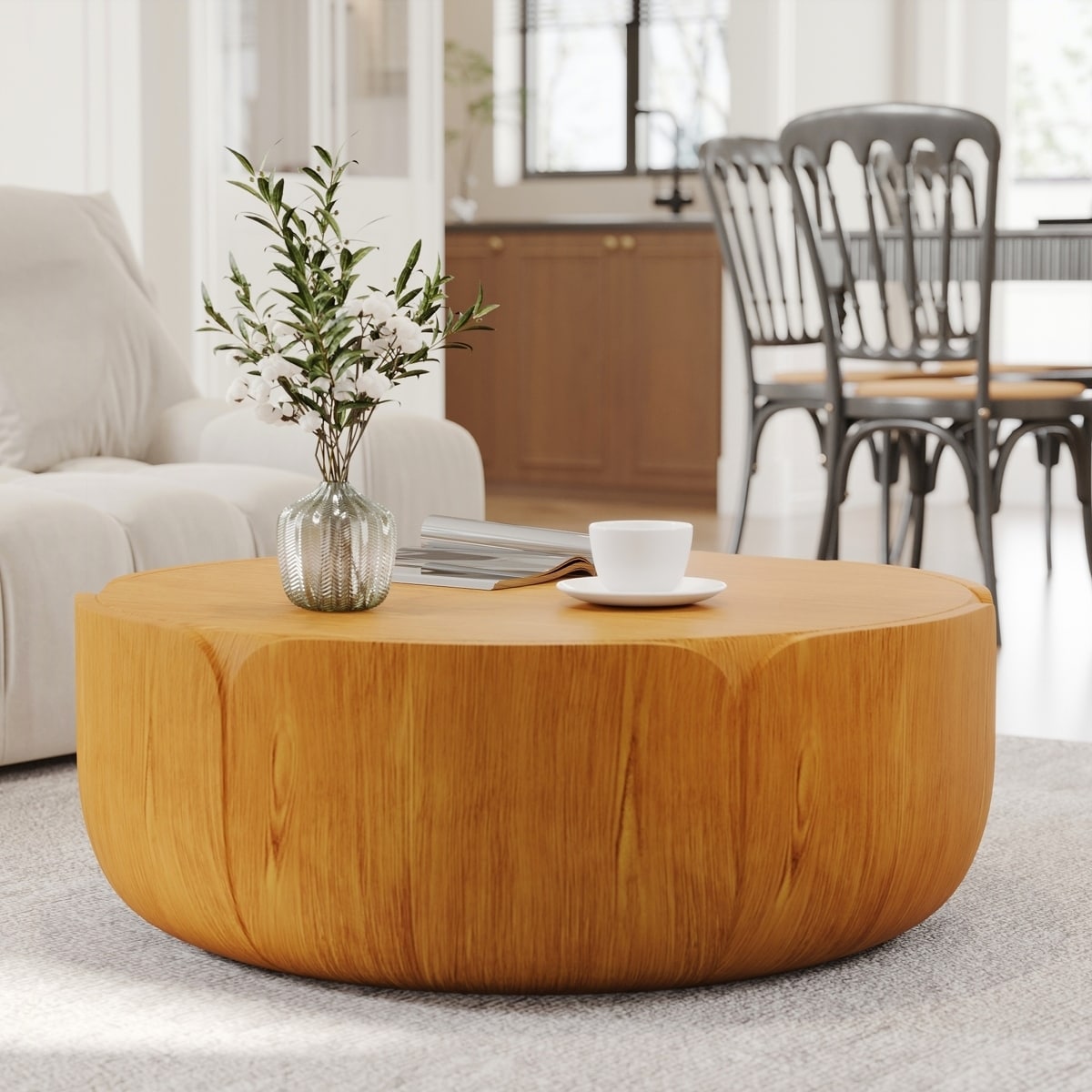 Modern Drum Center Table