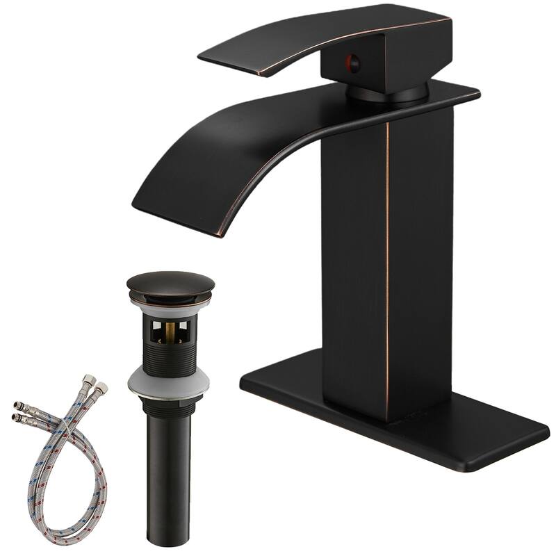 Modern Single-Handle Waterfall Bathroom Faucet
