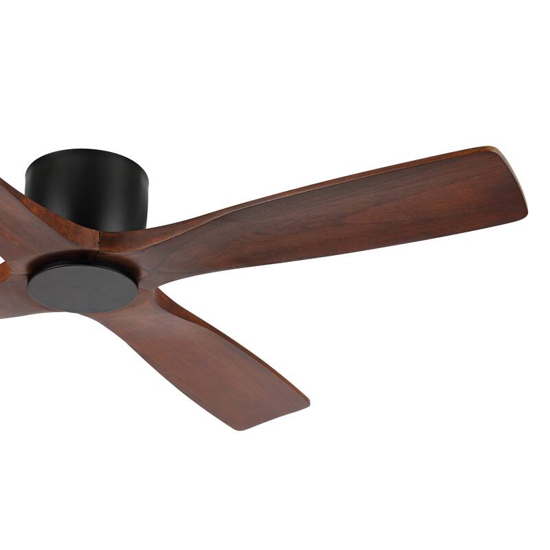 MLiAN 48" 4 Blades Indoor DC Flush Mount Ceiling Fan with Remote