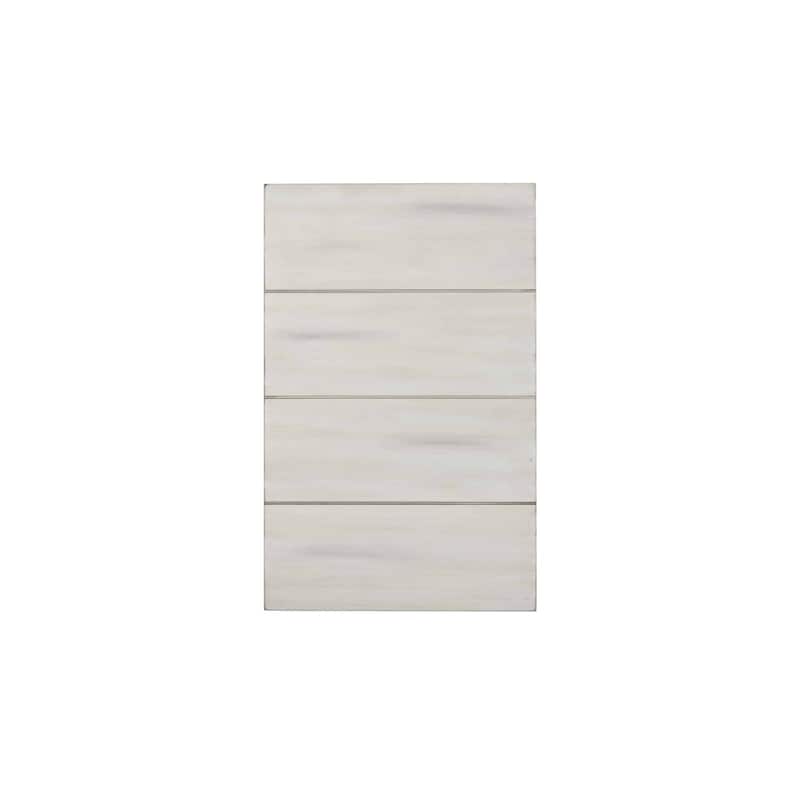 Jamestown Antique White Wood Side Table