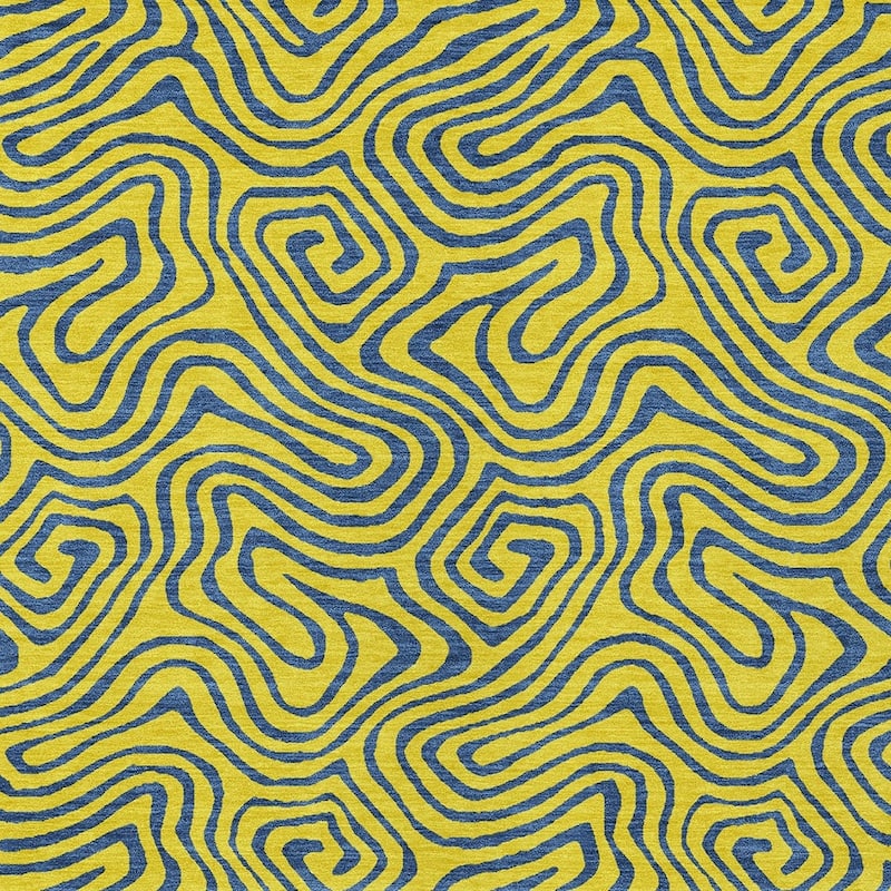 HomeRoots Abstract Transitional Rectangle Outdoor Rug