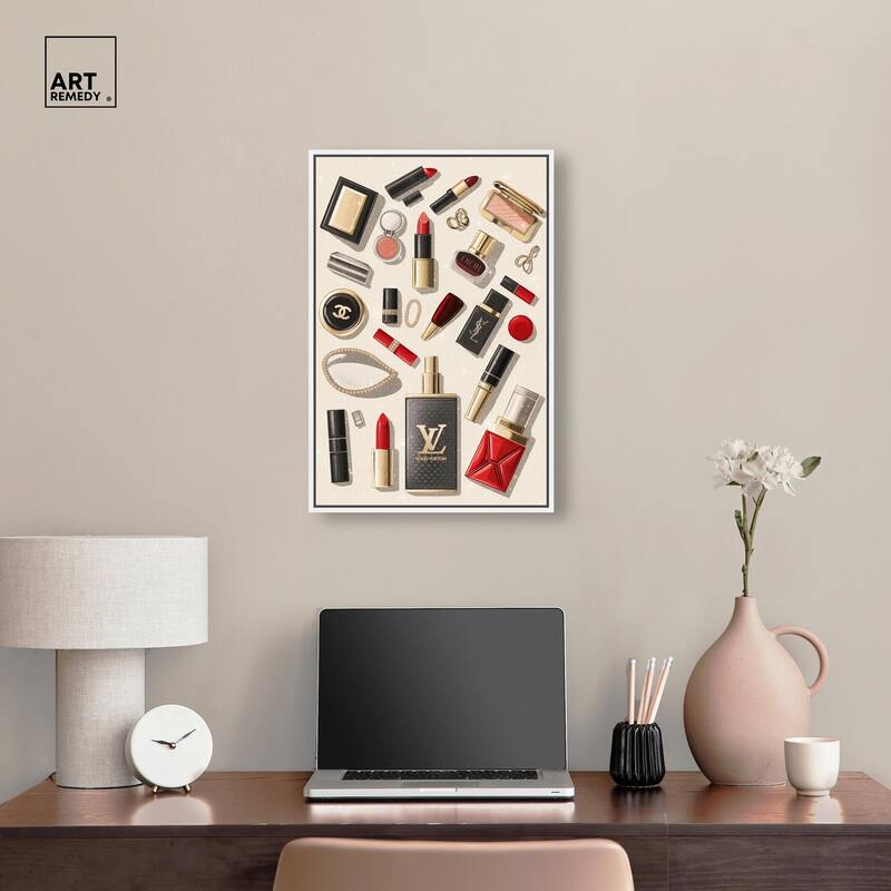 Luxury Makeup Collection Canvas by Art Remedy