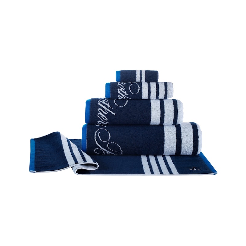 Brooks Brothers Nautical Blanket Stripe 4 pcs Hand Towels