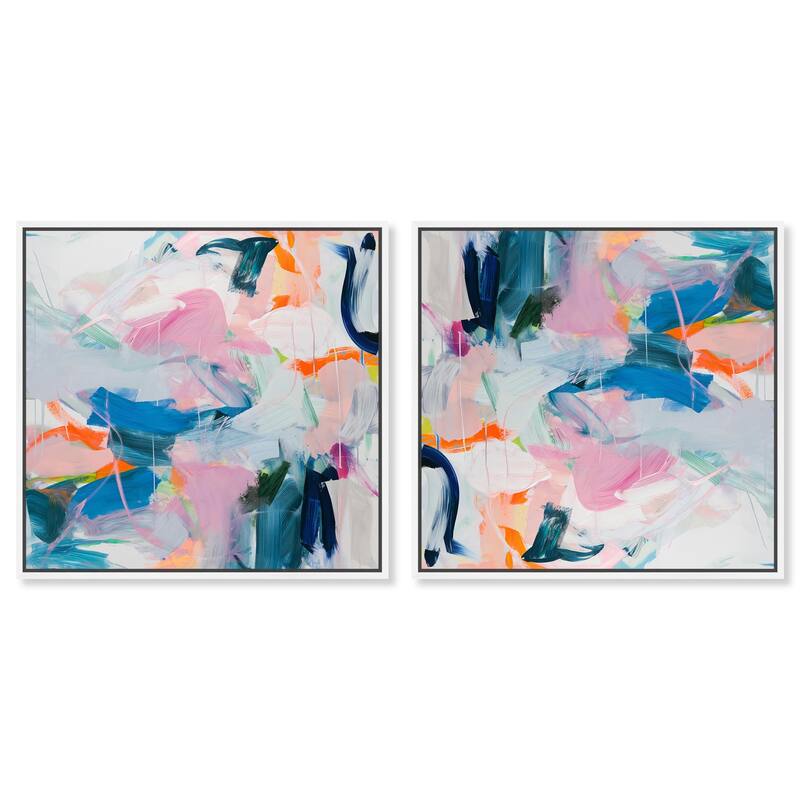Sunset Beach Drive Canvas by Art Remedy - 15" x 10" - Silver