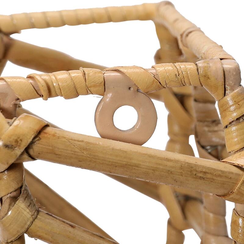 Woven Cane Wall Pocket - 12.5"L x 6.0"W x 8.5"H