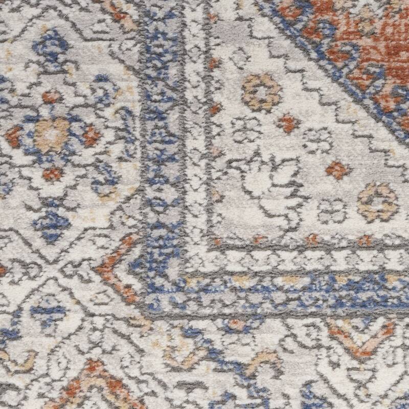 Loyaj Power Loomed Traditional Durable Area Rug By HomeRoots - 118' X '94' X '0.5