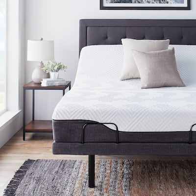 10-inch Hybrid Mattress and L300 Adjustable Bed Set by LUCID Comfort Collection