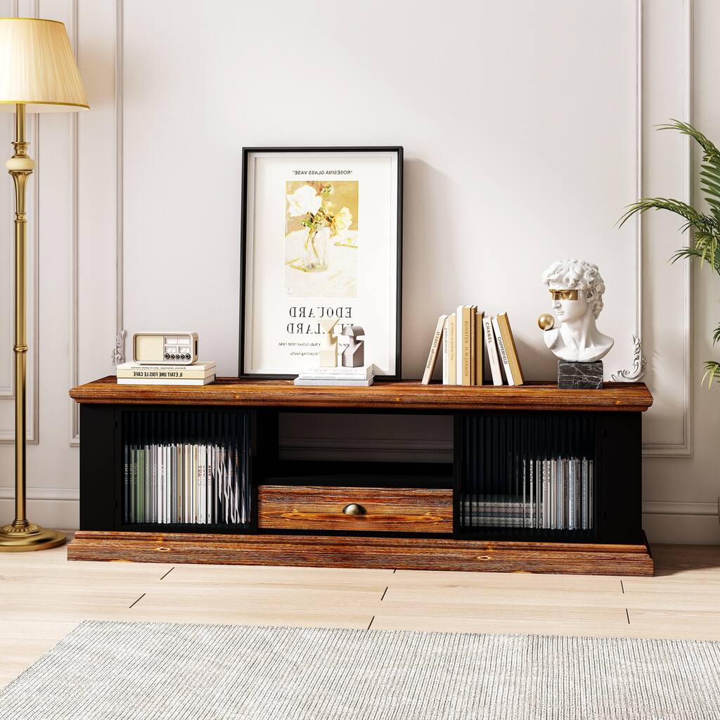 TV Console Table Media Cabinet