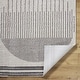 preview thumbnail 33 of 34, Livabliss Scandinavian Fossay Shag Stripe Washable Area Rug