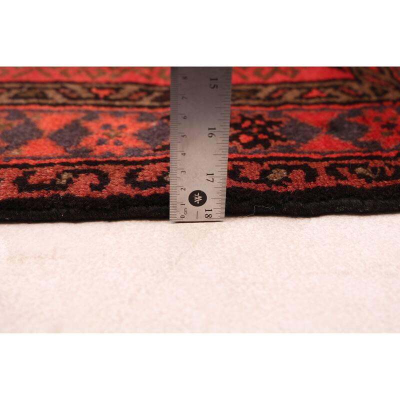 ECARPETGALLERY Hand-knotted Andelz Red Wool Rug - 3'3 x 4'10