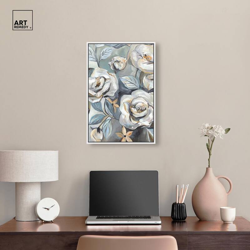 Grey Delight Canvas by Art Remedy