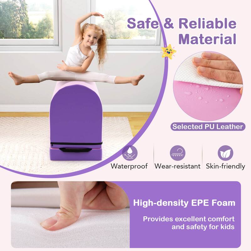Costway Mailbox Tumbling Mat Gymnastics Vaulting Box with Detachable - See Details