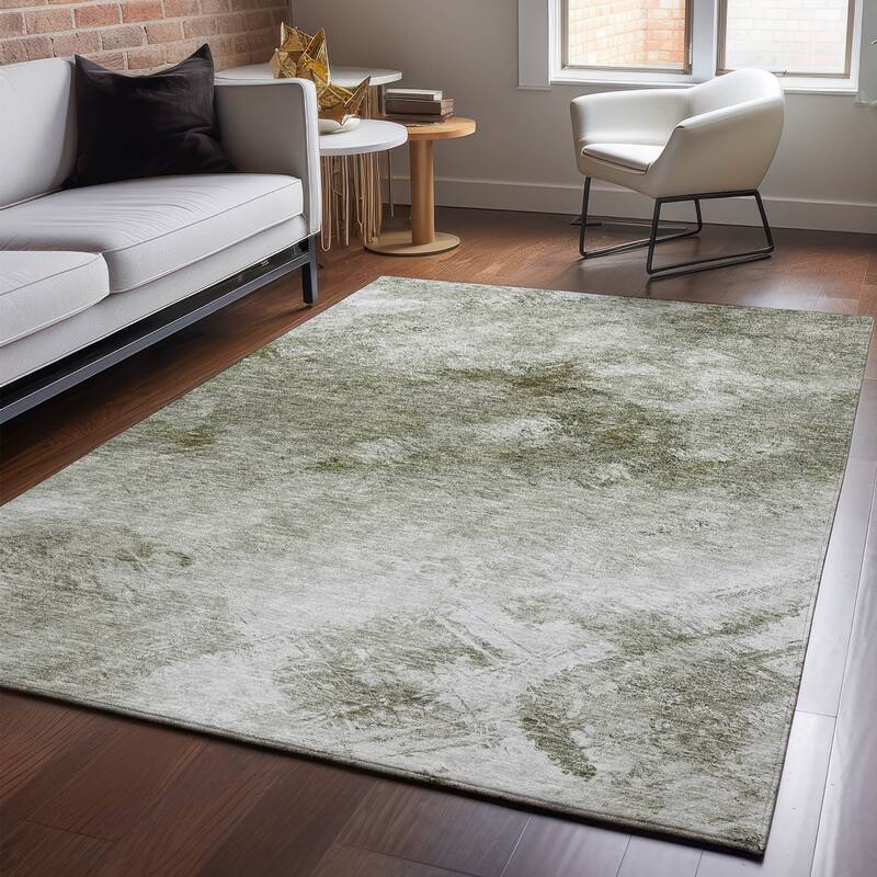 Premium Washable Super Soft Contemporary Abstract Mayfield Rug - Taupe - 5' x 7' 6" - Rectangle