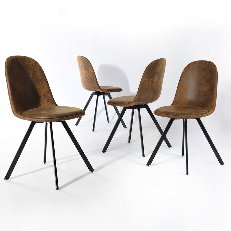 HomyLin Dining Set for 4 with Upholster Chairs, Kitchen Table with 4 Chairs