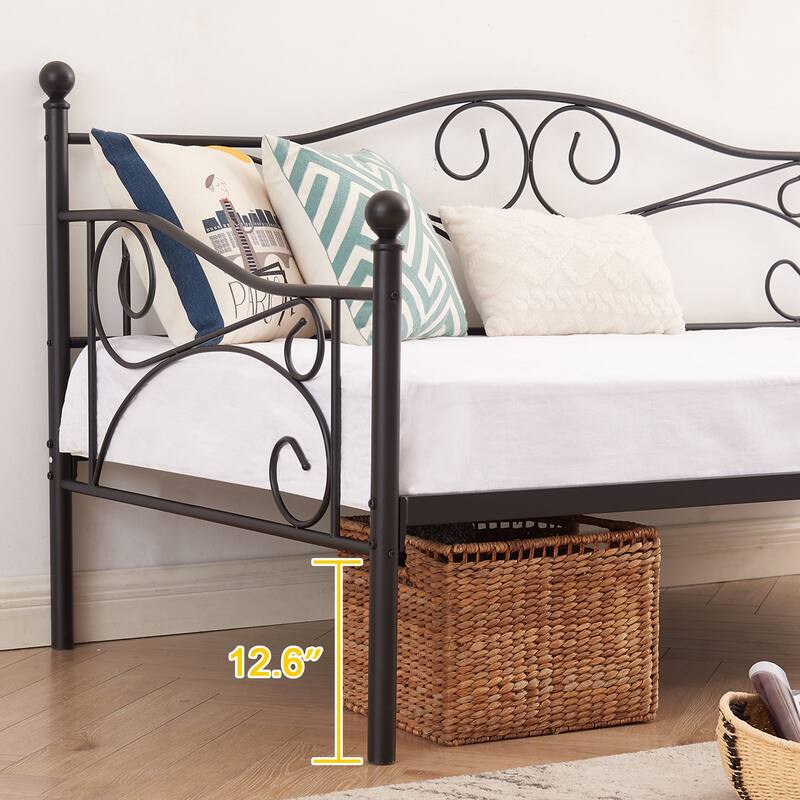 VECELO 3-Pieces Modern Bedroom Set with Black/White Nightstands, 2 Style Options