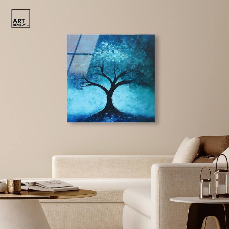Tree of Opposites III Acrylic by Art Remedy, Ready to Hang