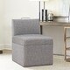 preview thumbnail 3 of 18, Dayla Modern Fabric Upholstered Caster Dining Chair by Greyson Living