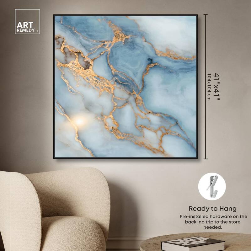 Azure Veins Canvas by Art Remedy
