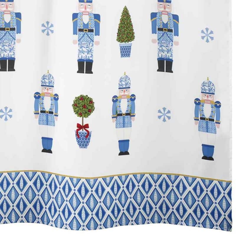 Avanti Linens Nutcracker Trellis Shower Curtain