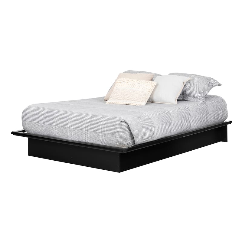 Modern Platform Bed - Chocolate Finish - South Shore Bedroom Furniture