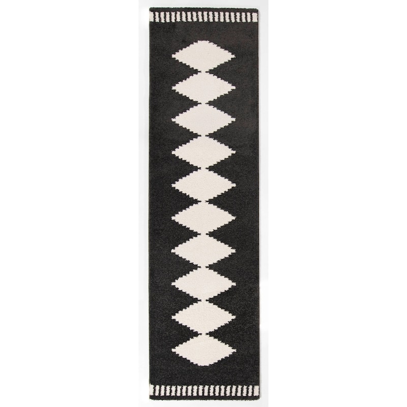 Nisha Geometric Modern Stripe Area Rug