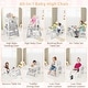 preview thumbnail 8 of 8, Gymax Convertible Baby Tall Chair 2-Tier Food Tray Feeding Chair for