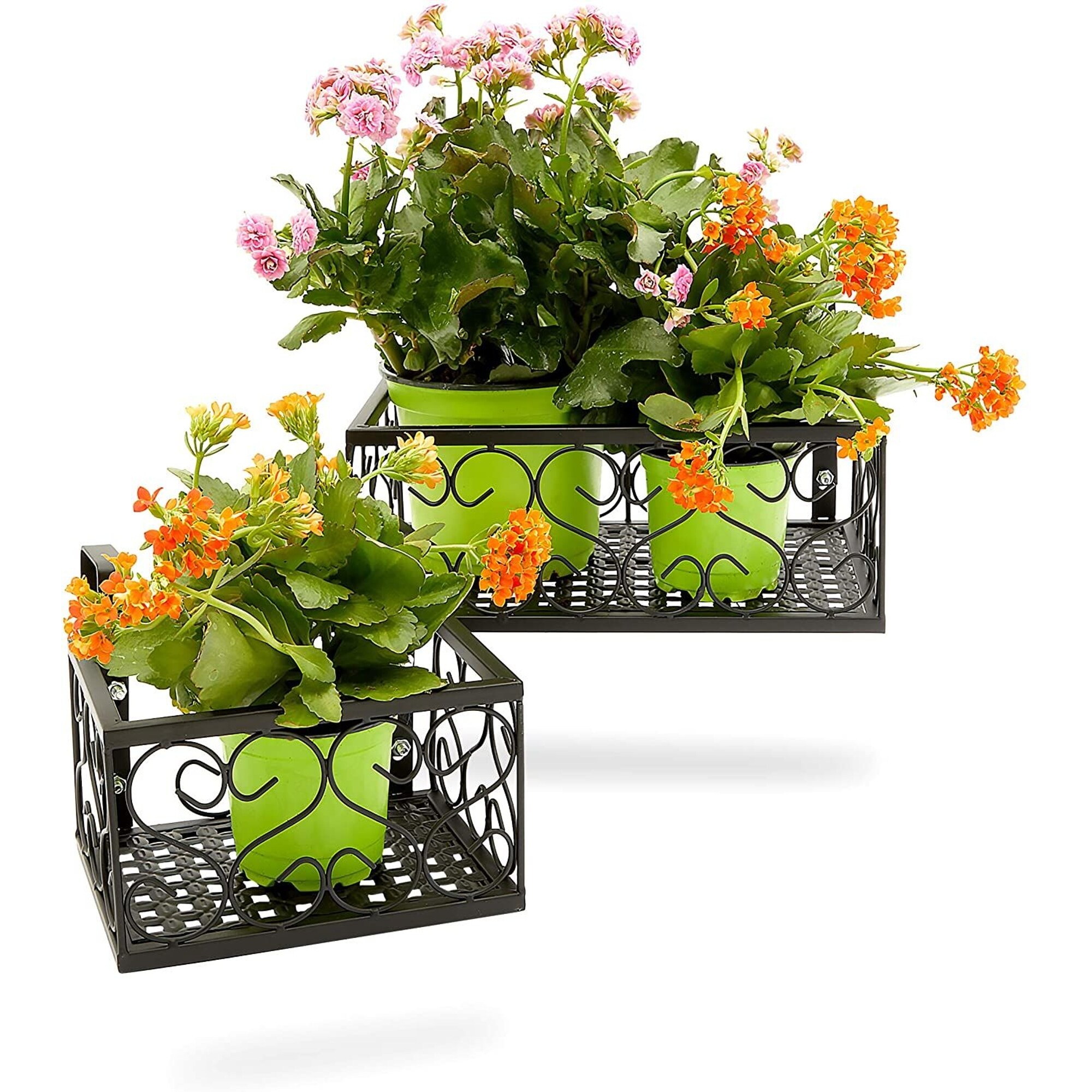 Railing pot 2025 hanger