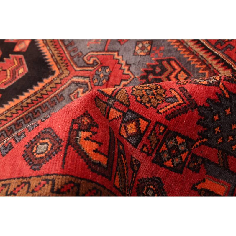 ECARPETGALLERY Hand-knotted Andelz Red Wool Rug - 4'1 x 7'2