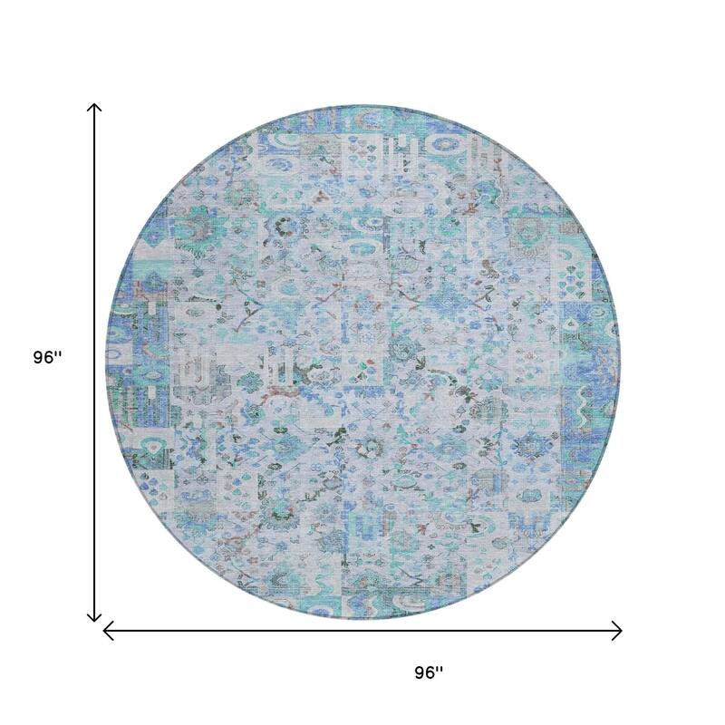 HomeRoots Patchwork Traditional Rectangle Outdoor Rug