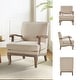 preview thumbnail 4 of 32, Rinaldo Farmhouse Polyester Armchair with Comfortable Backrest and Cushion by HULALA HOME